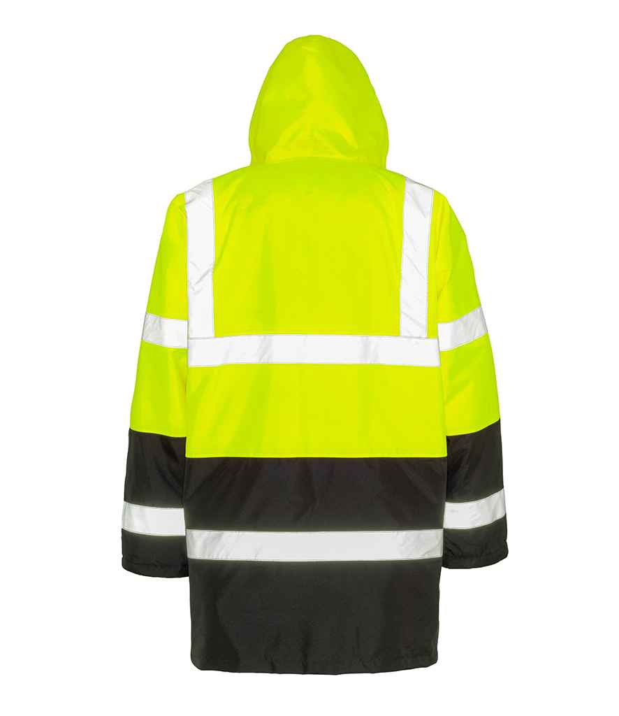 Result RS452 Fluorescent Yellow/Black Back - Ready to be Embroidered and Printed by Custard Workwear - Cheap Personalised and Customised Workwear in Nottinghamshire, Derbyshire and Leicestershire