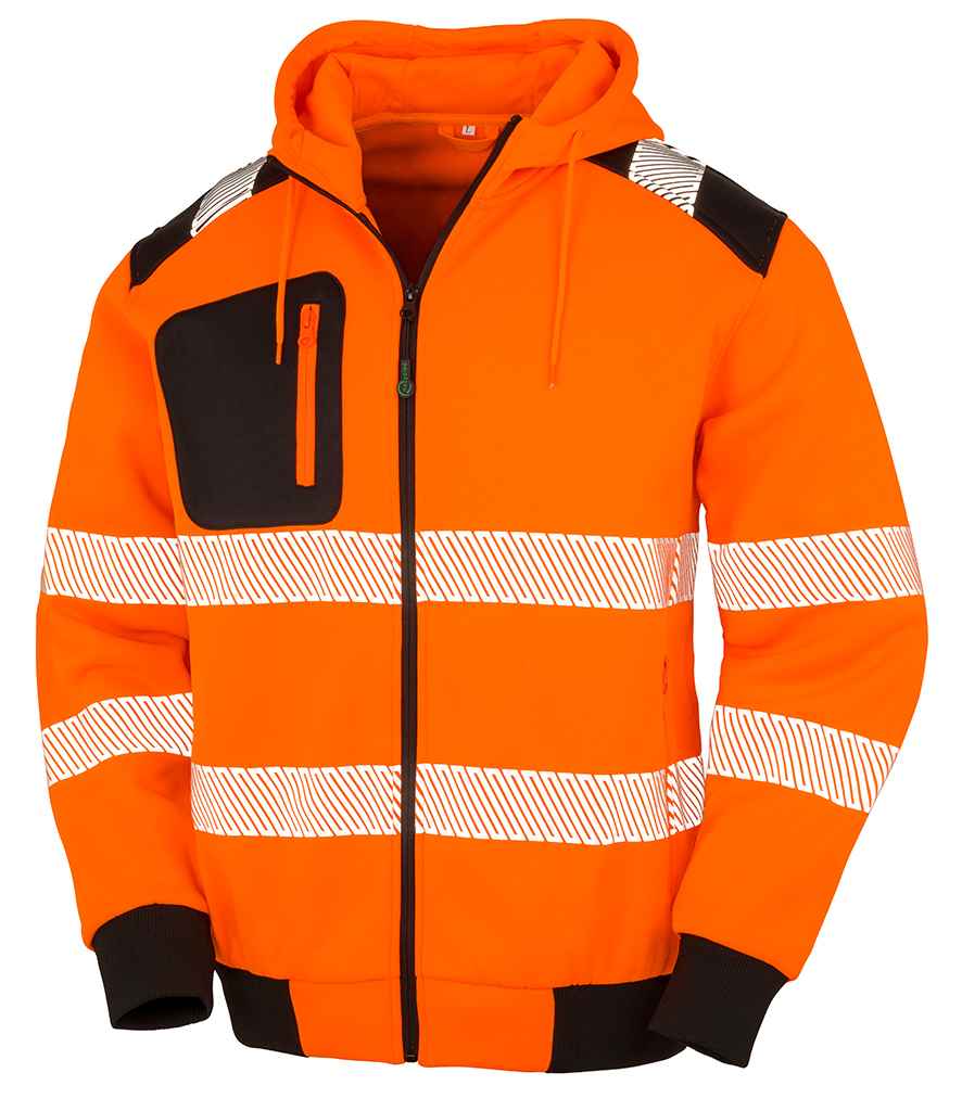 Result RS503 Fluorescent Orange Front - Ready to be Embroidered and Printed by Custard Workwear - Cheap Personalised and Customised Workwear in Nottinghamshire, Derbyshire and Leicestershire