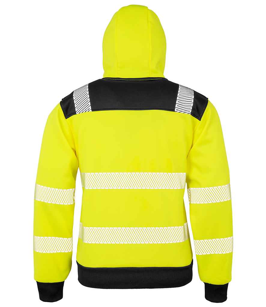 Result RS503 Fluorescent Yellow Back -  Ready to be Embroidered and Printed by Custard Workwear - Cheap Personalised and Customised Workwear in Nottinghamshire, Derbyshire and Leicestershire