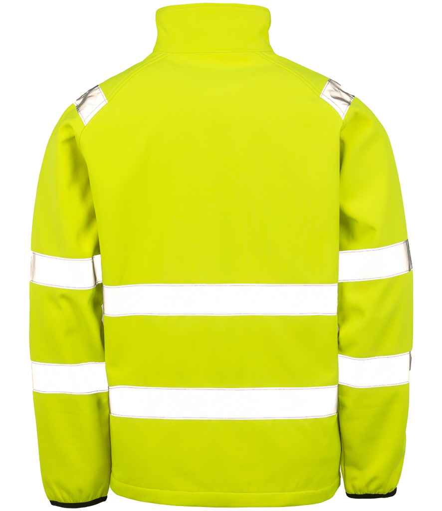 Result RS505 Fluorescent Yellow Back - Ready to be Embroidered and Printed by Custard Workwear - Cheap Personalised and Customised Workwear in Nottinghamshire, Derbyshire and Leicestershire