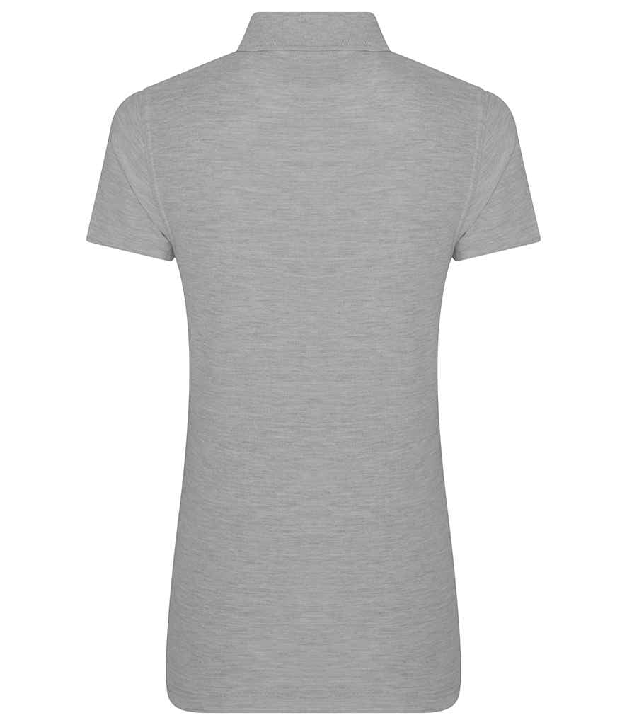 Pro RTX RX101F Heather Grey Back - Ladies Polo Shirt Ready to be Embroidered and Printed by Custard Workwear - Cheap Personalised and Customised Workwear in Nottinghamshire, Derbyshire and Leicestershire