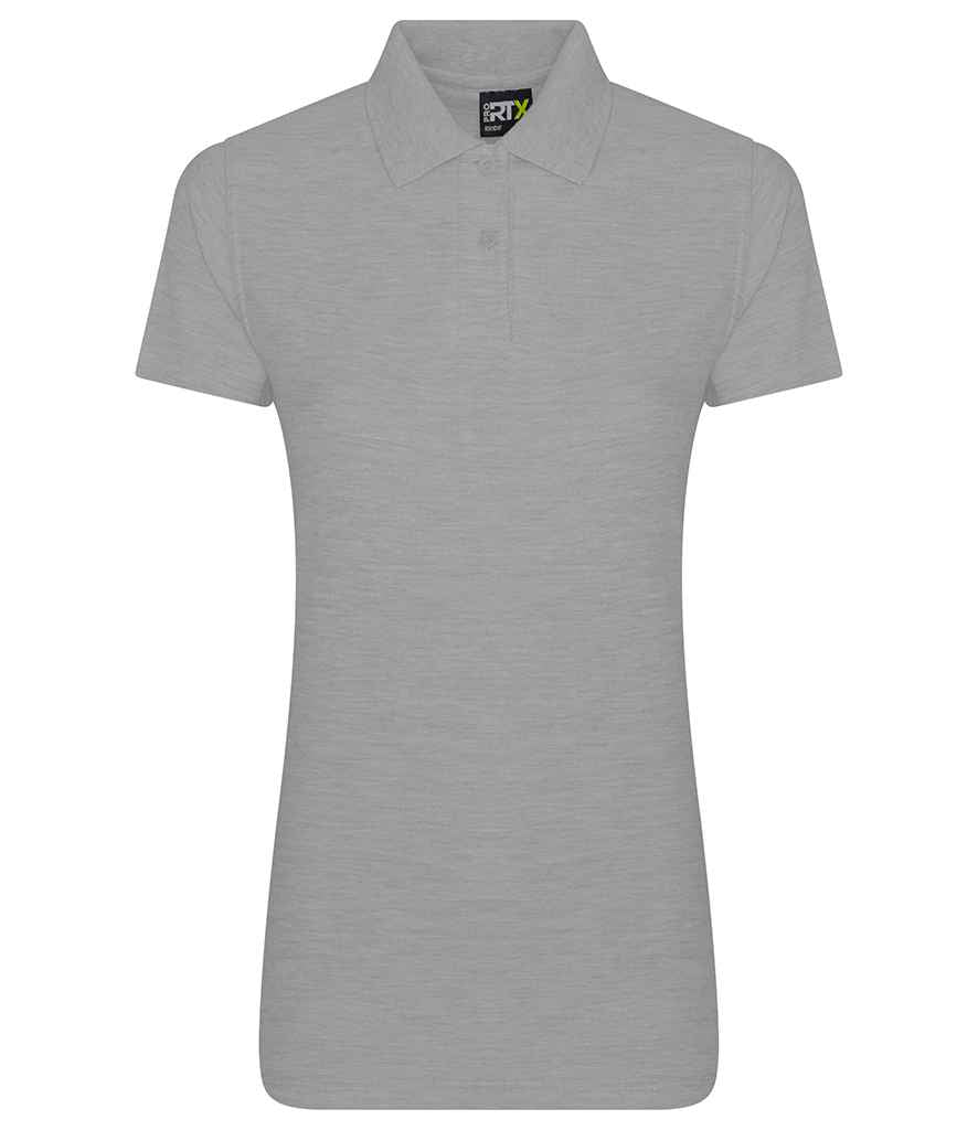 Pro RTX RX101F Heather Grey Front - Ladies Polo Shirt Ready to be Embroidered and Printed by Custard Workwear - Cheap Personalised and Customised Workwear in Nottinghamshire, Derbyshire and Leicestershire