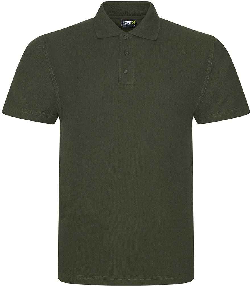 Pro RTX RX101 Khaki Front - Polo Shirt Ready to be Embroidered and Printed by Custard Workwear - Cheap Personalised and Customised Workwear in Nottinghamshire, Derbyshire and Leicestershire