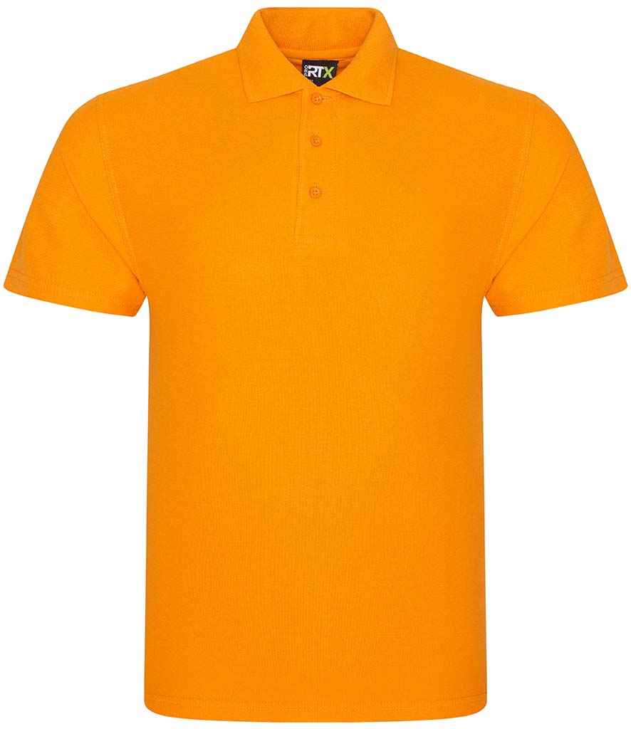 Pro RTX RX101 Orange Front - Polo Shirt Ready to be Embroidered and Printed by Custard Workwear - Cheap Personalised and Customised Workwear in Nottinghamshire, Derbyshire and Leicestershire