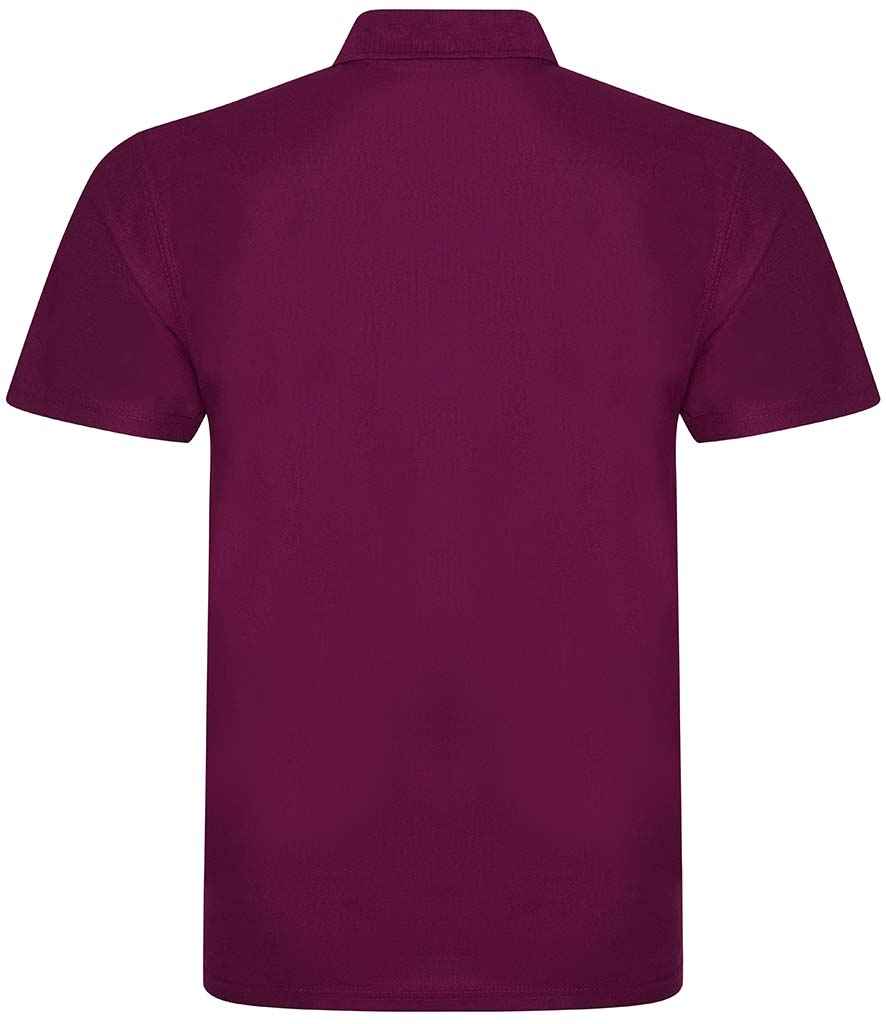 Pro RTX RX105 Burgundy Back - Polyester Polo Shirt Ready to be Embroidered and Printed by Custard Workwear - Cheap Personalised and Customised Workwear in Nottinghamshire, Derbyshire and Leicestershire