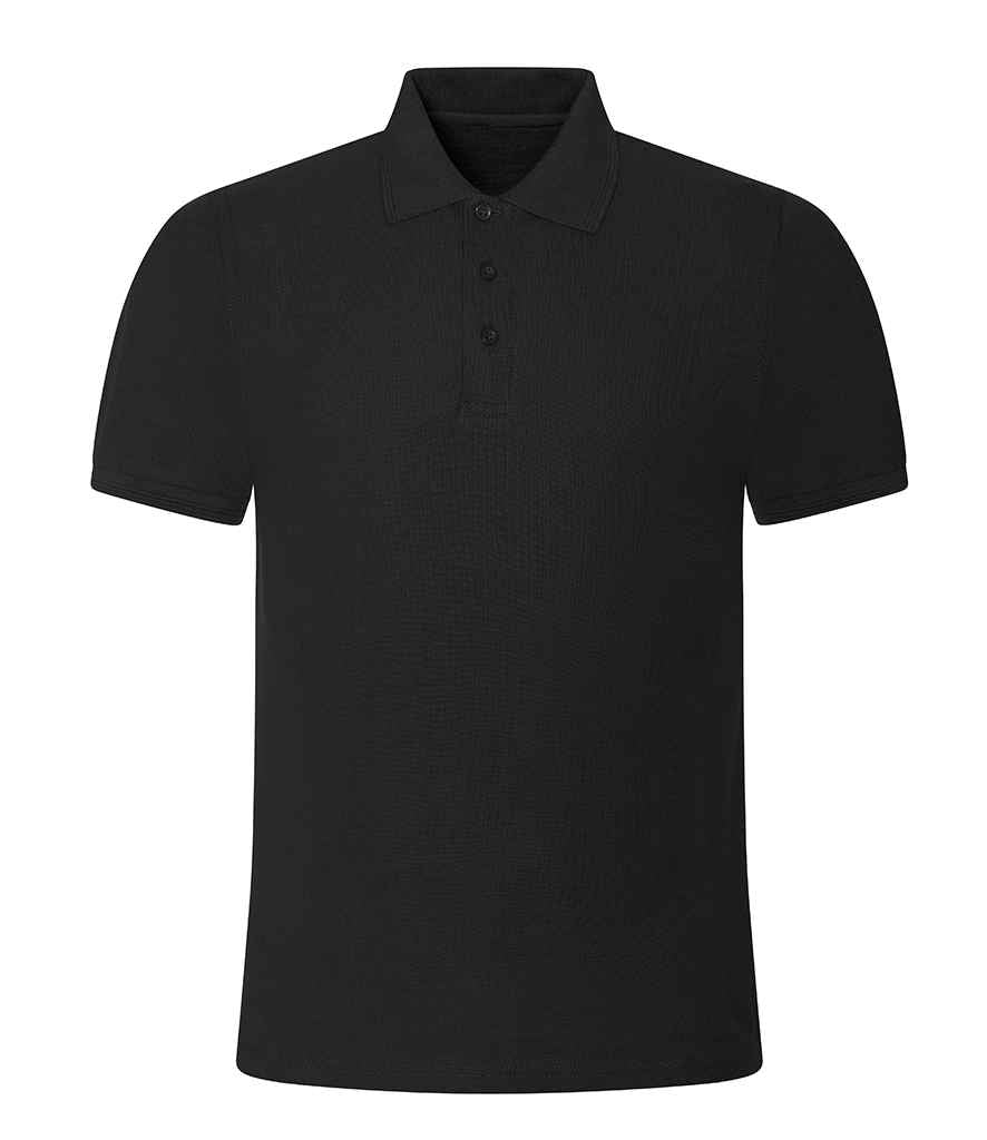 Pro RTX RX110 Black Front - Polo Shirt Ready to be Embroidered and Printed by Custard Workwear - Cheap Personalised and Customised Workwear in Nottinghamshire, Derbyshire and Leicestershire
