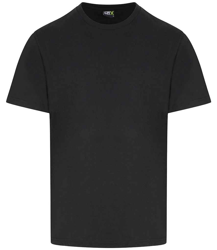 Pro RTX RX151 Black Front - T-Shirt Ready to be Embroidered and Printed by Custard Workwear - Cheap Personalised and Customised Workwear in Nottinghamshire, Derbyshire and Leicestershire