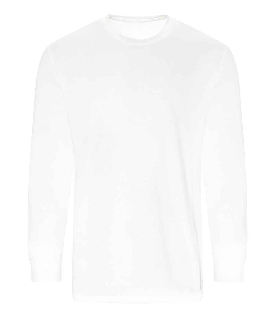 Pro RTX RX152 White Front - Long Sleeve T-Shirt Ready to be Embroidered and Printed by Custard Workwear - Cheap Personalised and Customised Workwear in Nottinghamshire, Derbyshire and Leicestershire