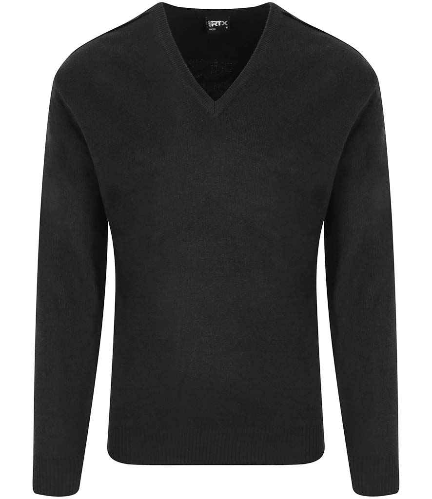 Pro RTX RX200 Black Front - Knitted Jumper Ready to be Embroidered by Custard Workwear - Cheap Personalised and Customised Workwear in Nottinghamshire, Derbyshire and Leicestershire