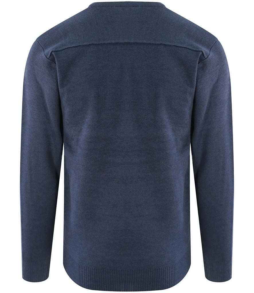 Pro RTX RX200 Navy Back - Knitted Jumper Ready to be Embroidered by Custard Workwear - Cheap Personalised and Customised Workwear in Nottinghamshire, Derbyshire and Leicestershire