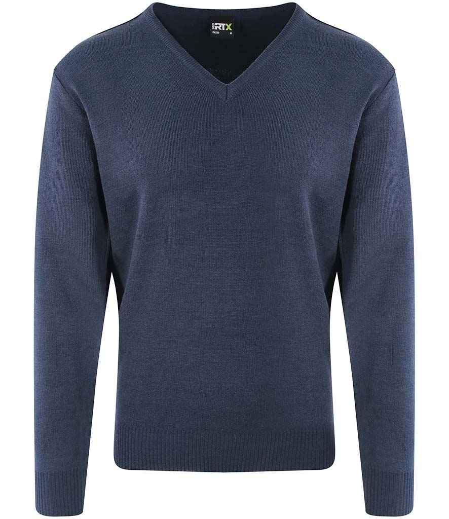 Pro RTX RX200 Navy Front - Knitted Jumper Ready to be Embroidered by Custard Workwear - Cheap Personalised and Customised Workwear in Nottinghamshire, Derbyshire and Leicestershire