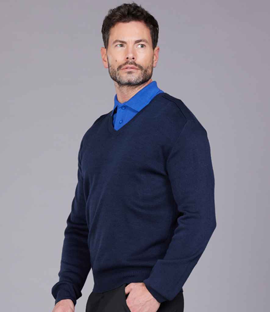 Pro RTX RX200 Navy Model - Knitted Jumper Ready to be Embroidered by Custard Workwear - Cheap Personalised and Customised Workwear in Nottinghamshire, Derbyshire and Leicestershire