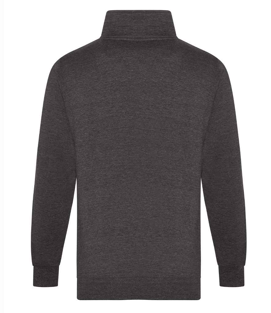 Pro RTX RX305 Charcoal Back - 1/4 Zip Sweatshirt Ready to be Embroidered and Printed by Custard Workwear - Cheap Personalised and Customised Workwear in Nottinghamshire, Derbyshire and Leicestershire