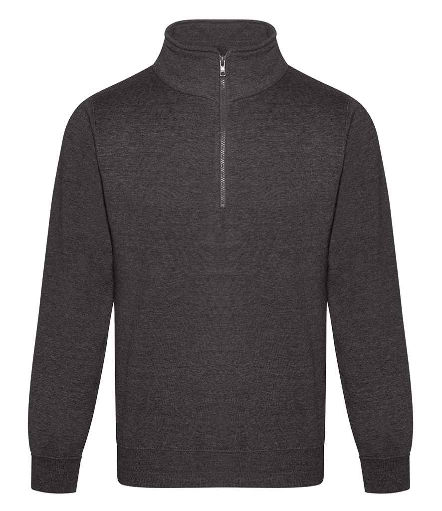 Pro RTX RX305 Charcoal Front - 1/4 Zip Sweatshirt Ready to be Embroidered and Printed by Custard Workwear - Cheap Personalised and Customised Workwear in Nottinghamshire, Derbyshire and Leicestershire