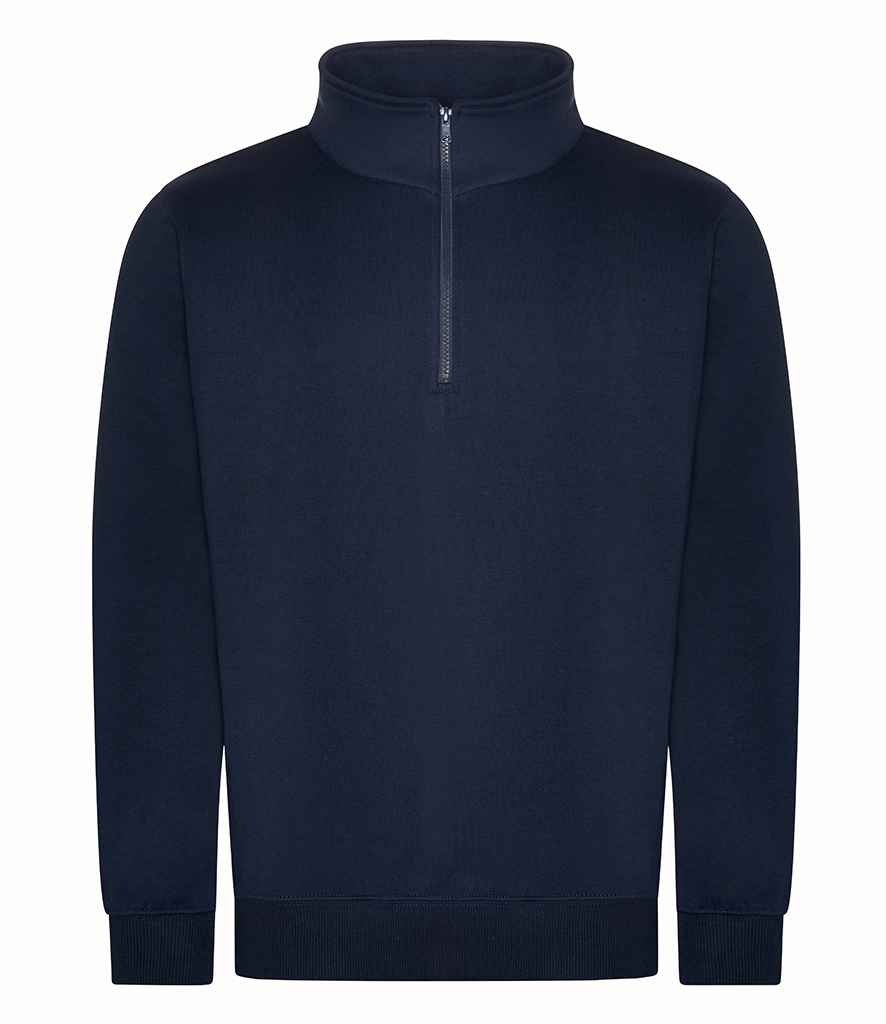 Pro RTX RX305 Navy Front - 1/4 Zip Sweatshirt Ready to be Embroidered and Printed by Custard Workwear - Cheap Personalised and Customised Workwear in Nottinghamshire, Derbyshire and Leicestershire