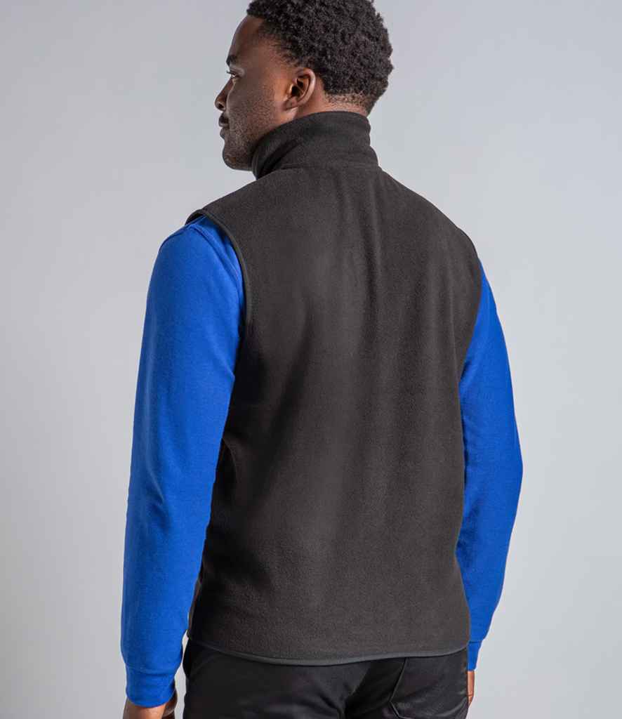 Pro RTX RX405 Black Model - Fleece Bodywarmer Ready to be Embroidered by Custard Workwear - Cheap Personalised and Customised Workwear in Nottinghamshire, Derbyshire and Leicestershire