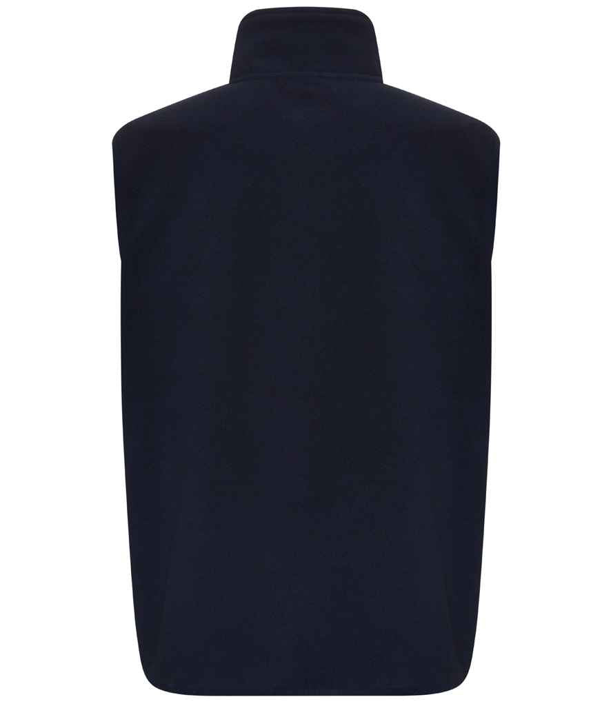 Pro RTX RX405 Navy Back - Fleece Bodywarmer Ready to be Embroidered by Custard Workwear - Cheap Personalised and Customised Workwear in Nottinghamshire, Derbyshire and Leicestershire