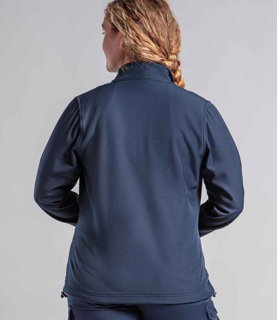 Pro RTX RX500F Navy Model - Ladies Soft Shell Jacket Ready to be Embroidered and Printed by Custard Workwear - Cheap Personalised and Customised Workwear in Nottinghamshire, Derbyshire and Leicestershire