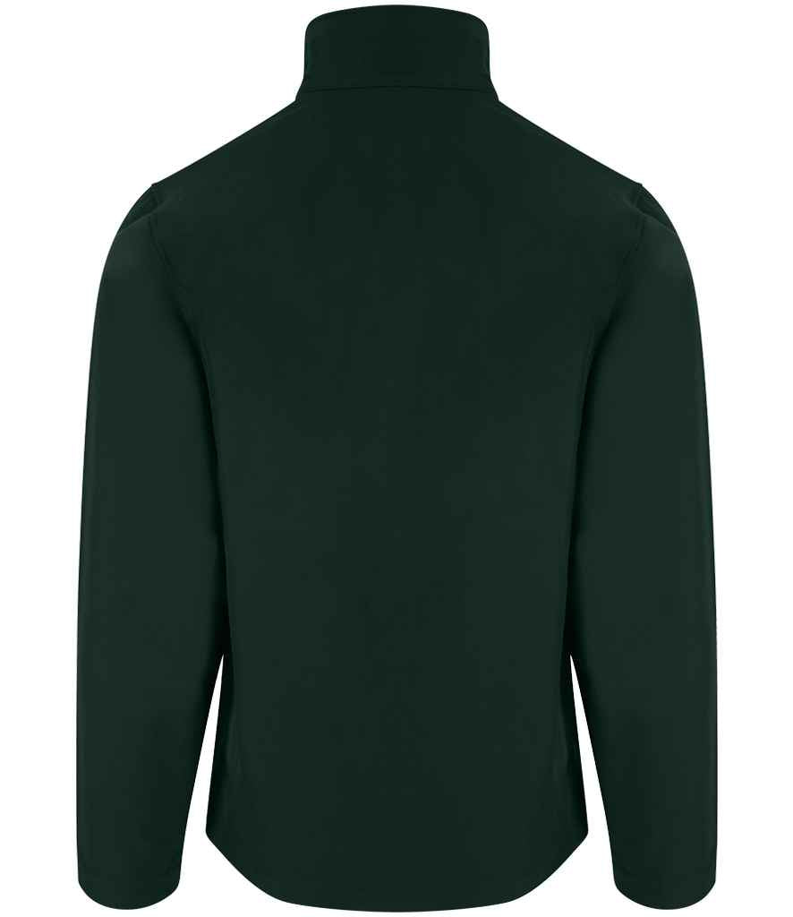 Pro RTX RX500 Bottle Green Back - Soft Shell Jacket Ready to be Embroidered and Printed by Custard Workwear - Cheap Personalised and Customised Workwear in Nottinghamshire, Derbyshire and Leicestershire