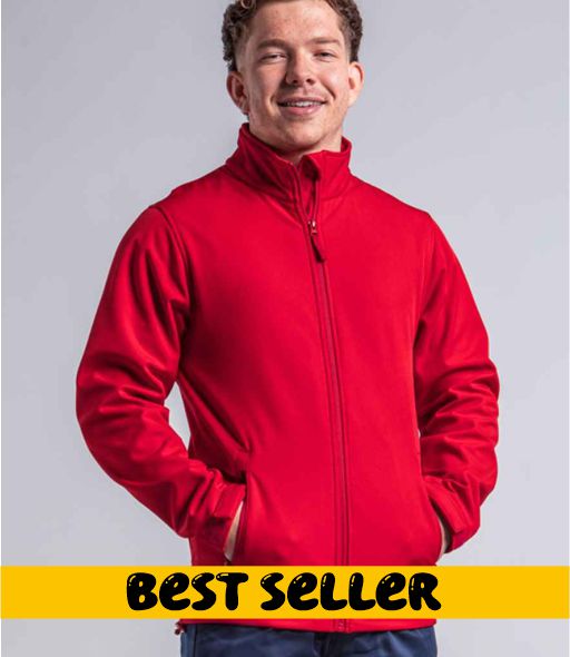 Pro RTX RX500 Red Model - Soft Shell Jacket Ready to be Embroidered and Printed by Custard Workwear - Cheap Personalised and Customised Workwear in Nottinghamshire, Derbyshire and Leicestershire