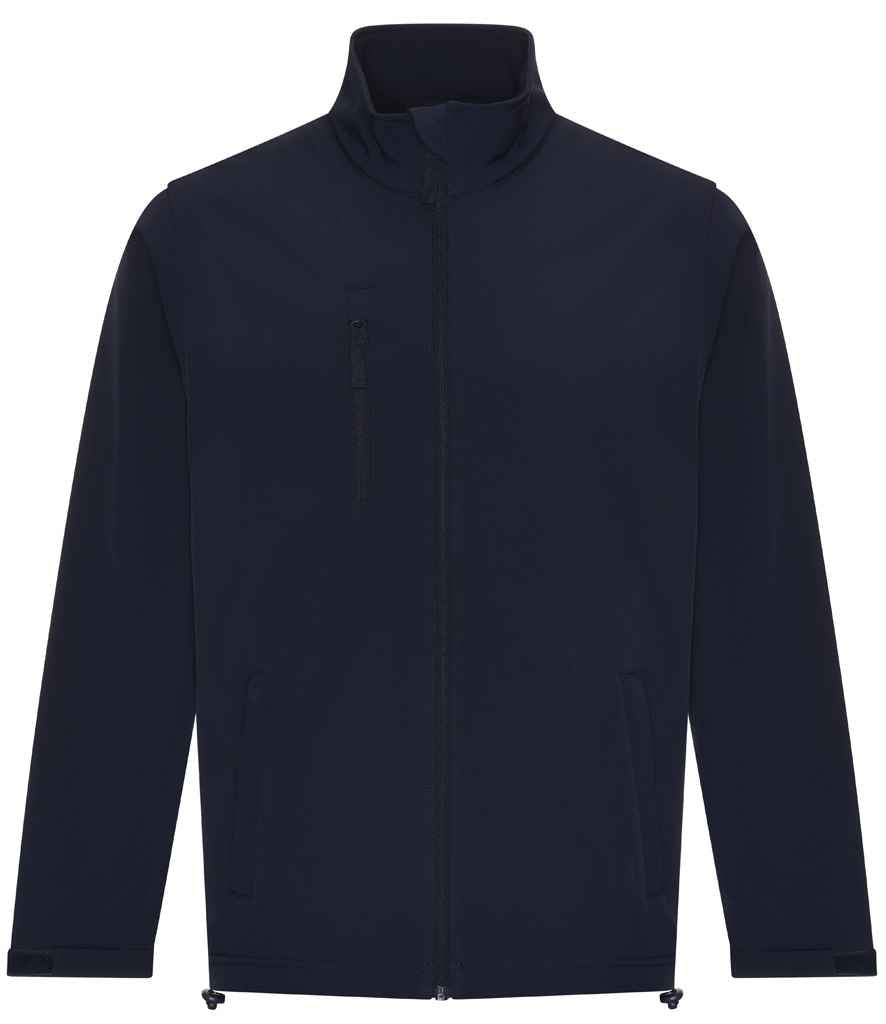 Pro RTX RX530 Navy Front - Soft Shell Jacket Ready to be Embroidered and Printed by Custard Workwear - Cheap Personalised and Customised Workwear in Nottinghamshire, Derbyshire and Leicestershire
