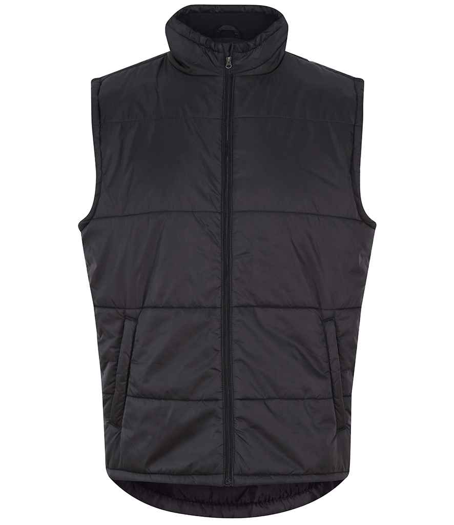 Pro RTX RX551 Black Front - Padded Bodywarmer Ready to be Embroidered and Printed by Custard Workwear - Cheap Personalised and Customised Workwear in Nottinghamshire, Derbyshire and Leicestershire