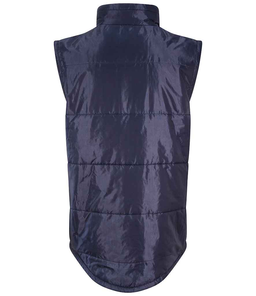 Pro RTX RX551 Navy Back - Padded Bodywarmer Ready to be Embroidered and Printed by Custard Workwear - Cheap Personalised and Customised Workwear in Nottinghamshire, Derbyshire and Leicestershire