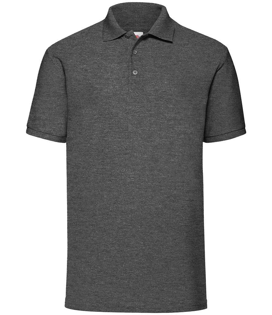 Fruit of the Loom SS11 Dark Heather Front - Ready to be Embroidered and Printed by Custard Workwear - Cheap Personalised and Customised Workwear in Nottinghamshire, Derbyshire and Leicestershire