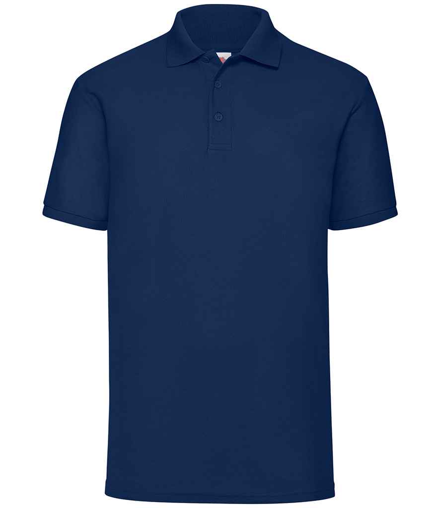 Fruit of the Loom SS11 Navy Front - Ready to be Embroidered and Printed by Custard Workwear - Cheap Personalised and Customised Workwear in Nottinghamshire, Derbyshire and Leicestershire