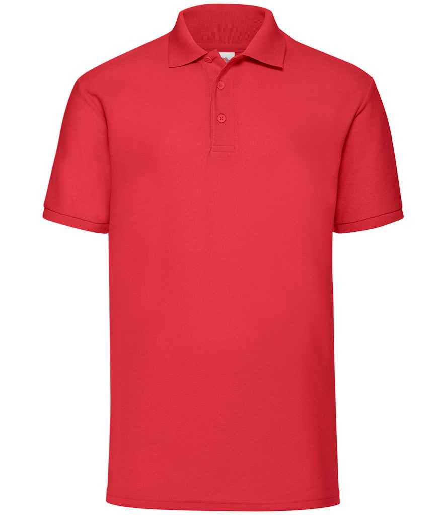 Fruit of the Loom SS11 Red Front - Ready to be Embroidered and Printed by Custard Workwear - Cheap Personalised and Customised Workwear in Nottinghamshire, Derbyshire and Leicestershire