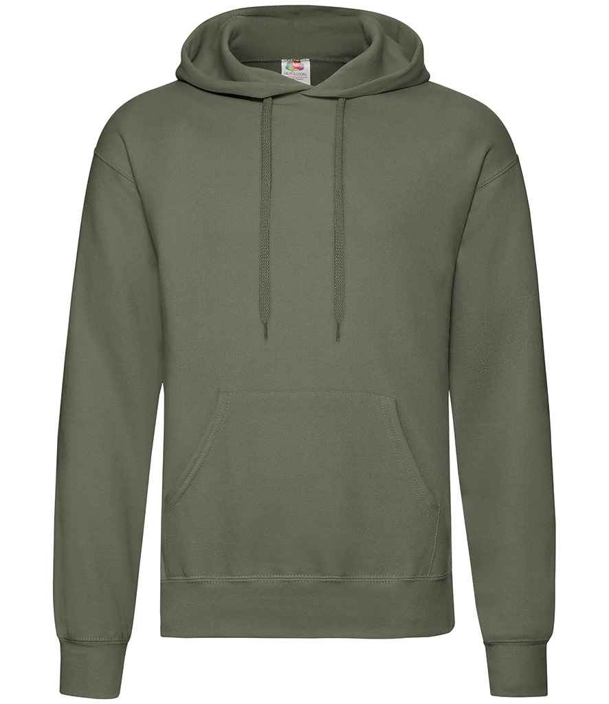 Fruit of the Loom SS14 Classic Olive Front - Ready to be Embroidered and Printed by Custard Workwear - Cheap Personalised and Customised Workwear in Nottinghamshire, Derbyshire and Leicestershire