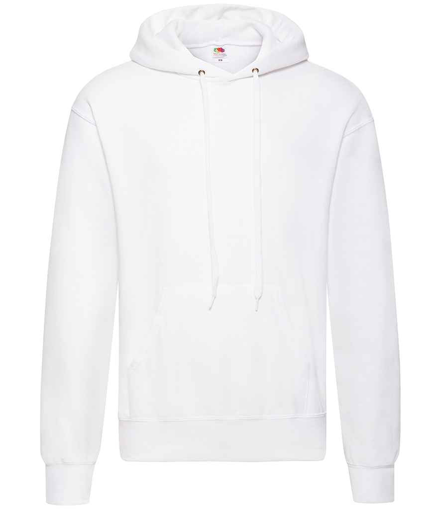 Fruit of the Loom SS14 White Front - Ready to be Embroidered and Printed by Custard Workwear - Cheap Personalised and Customised Workwear in Nottinghamshire, Derbyshire and Leicestershire