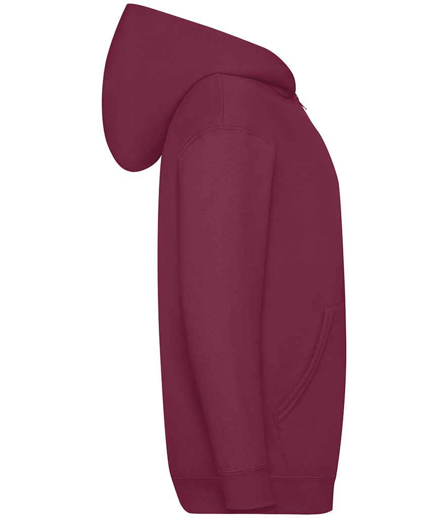 Fruit of the Loom SS16B Burgundy Right -  Ready to be Embroidered and Printed by Custard Workwear - Cheap Personalised and Customised Workwear in Nottinghamshire, Derbyshire and Leicestershire