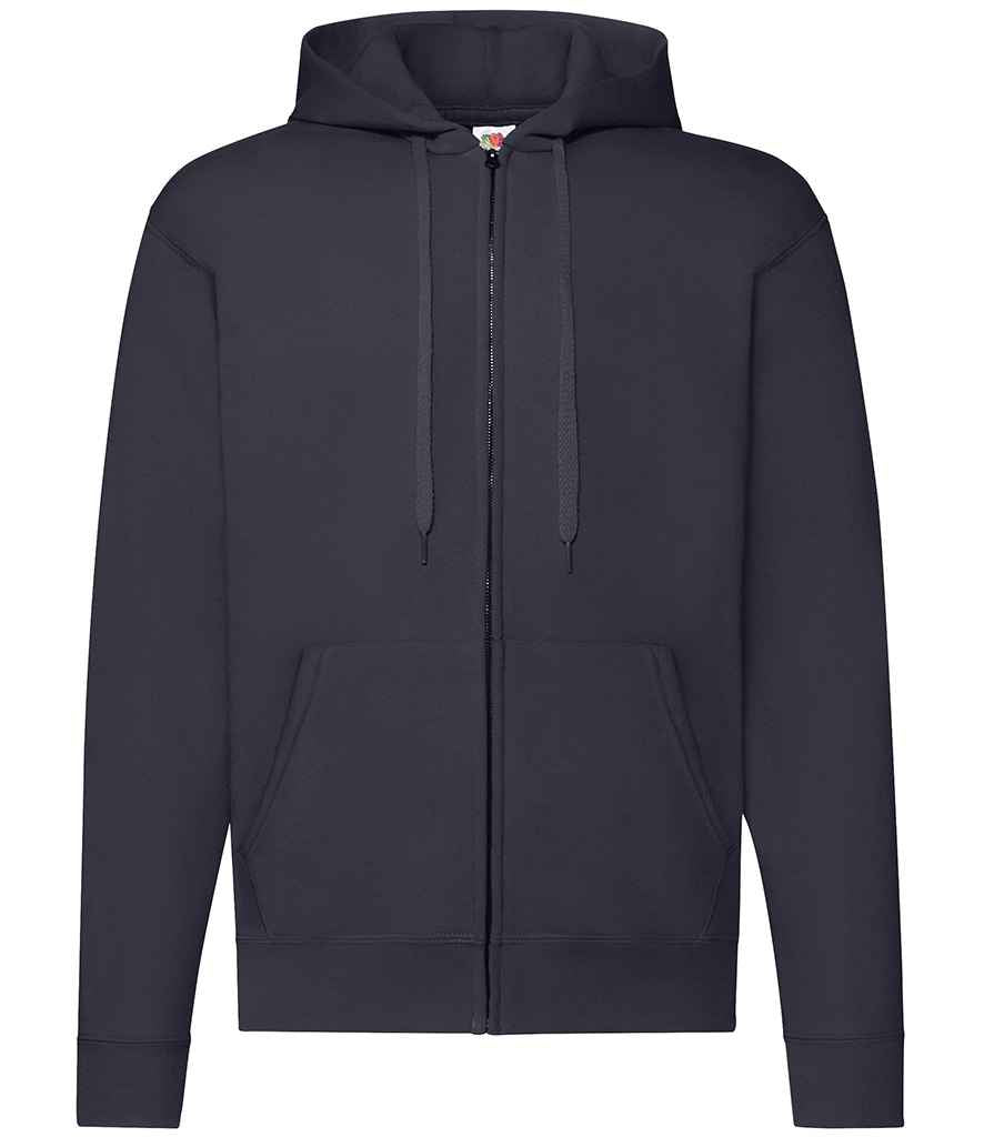 Fruit of the Loom SS16 Deep Navy Front - Ready to be Embroidered and Printed by Custard Workwear - Cheap Personalised and Customised Workwear in Nottinghamshire, Derbyshire and Leicestershire