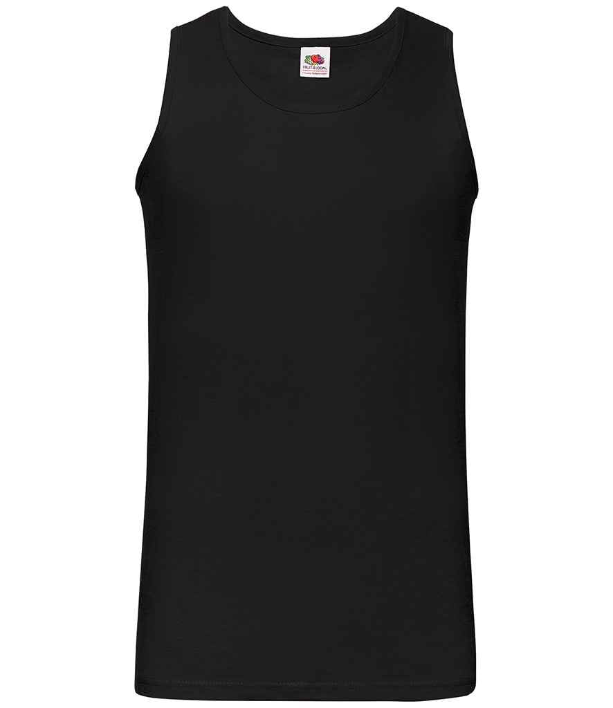 Fruit of the Loom SS18 Black Front - Ready to be Printed by Custard Workwear - Cheap Personalised and Customised Workwear in Nottinghamshire, Derbyshire and Leicestershire