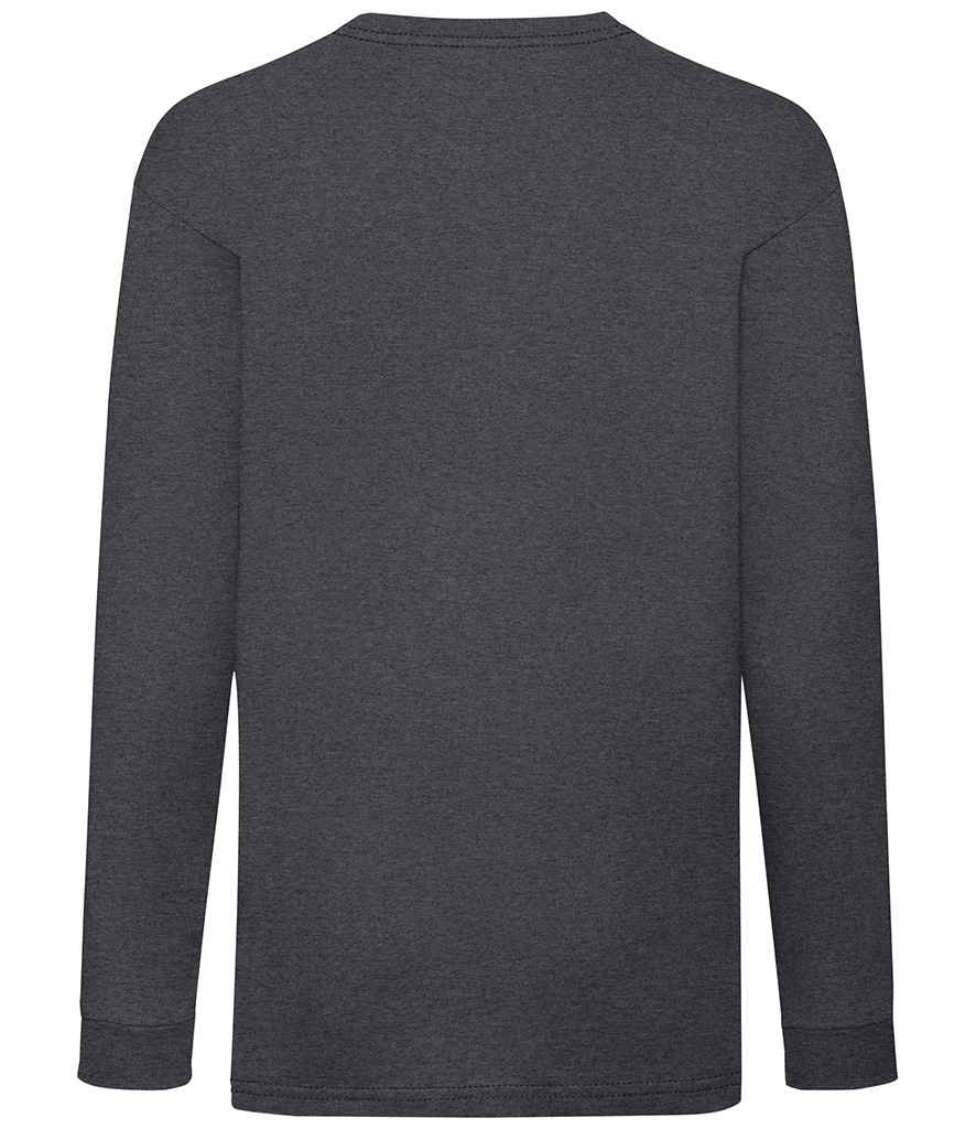 Fruit of the Loom SS21B Dark Heather Back - Ready to be Printed by Custard Workwear - Cheap Personalised and Customised Workwear in Nottinghamshire, Derbyshire and Leicestershire