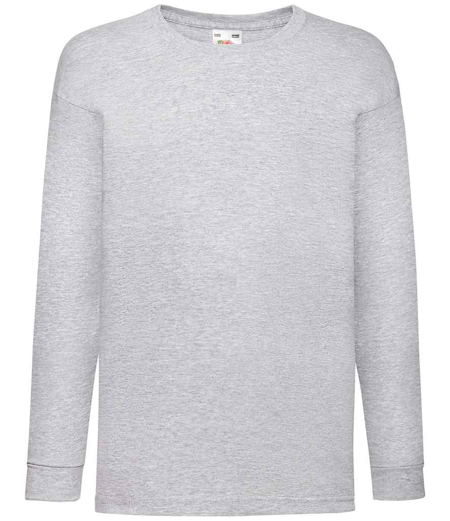 Fruit of the Loom SS21B Heather Grey Front - Ready to be Printed by Custard Workwear - Cheap Personalised and Customised Workwear in Nottinghamshire, Derbyshire and Leicestershire