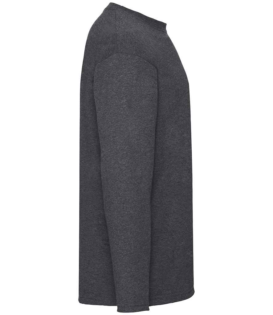 Fruit of the Loom SS21 Dark Heather Right -  Ready to be Printed by Custard Workwear - Cheap Personalised and Customised Workwear in Nottinghamshire, Derbyshire and Leicestershire