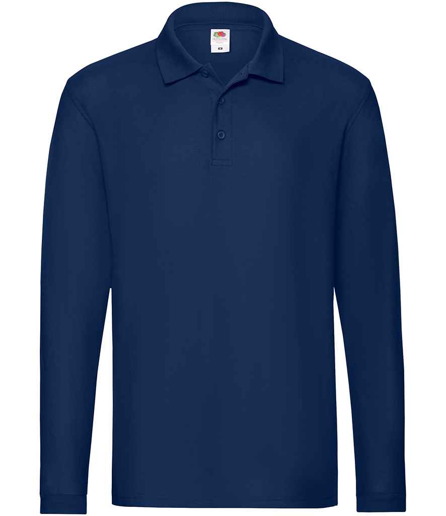 Fruit of the Loom SS24 Navy Front - Ready to be Embroidered and Printed by Custard Workwear - Cheap Personalised and Customised Workwear in Nottinghamshire, Derbyshire and Leicestershire