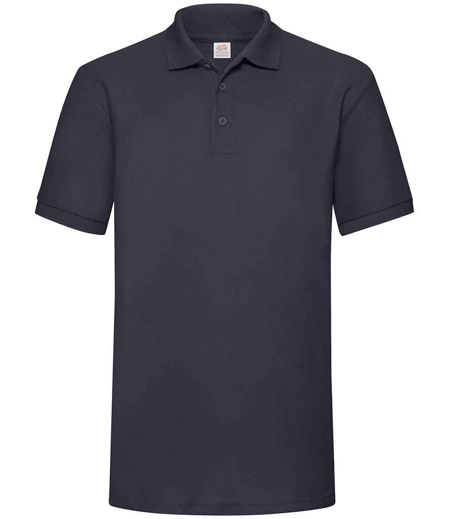 Fruit of the Loom SS27 Deep Navy Front - Ready to be Embroidered and Printed by Custard Workwear - Cheap Personalised and Customised Workwear in Nottinghamshire, Derbyshire and Leicestershire