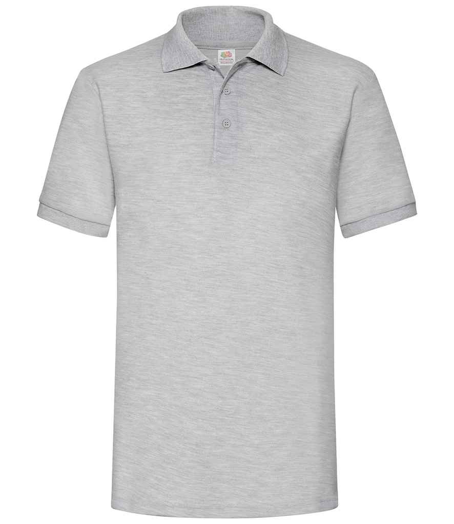 Fruit of the Loom SS27 Heather Grey Front - Ready to be Embroidered and Printed by Custard Workwear - Cheap Personalised and Customised Workwear in Nottinghamshire, Derbyshire and Leicestershire