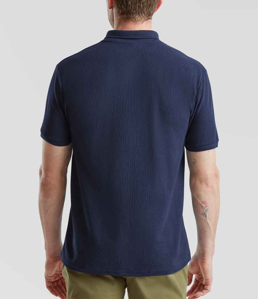 Fruit of the Loom SS27 Navy Model - Ready to be Embroidered and Printed by Custard Workwear - Cheap Personalised and Customised Workwear in Nottinghamshire, Derbyshire and Leicestershire