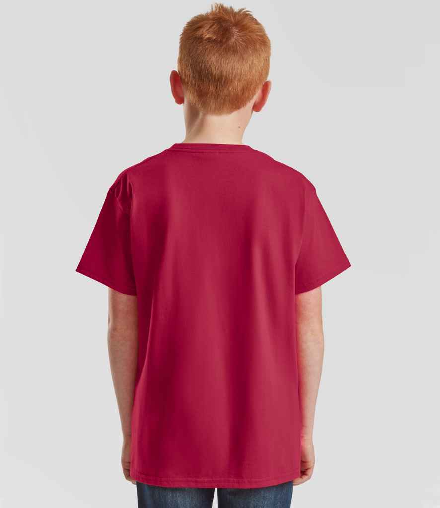 Fruit of the Loom SS620B Cranberry Model -  Ready to be Embroidered and Printed by Custard Workwear - Cheap Personalised and Customised Workwear in Nottinghamshire, Derbyshire and Leicestershire