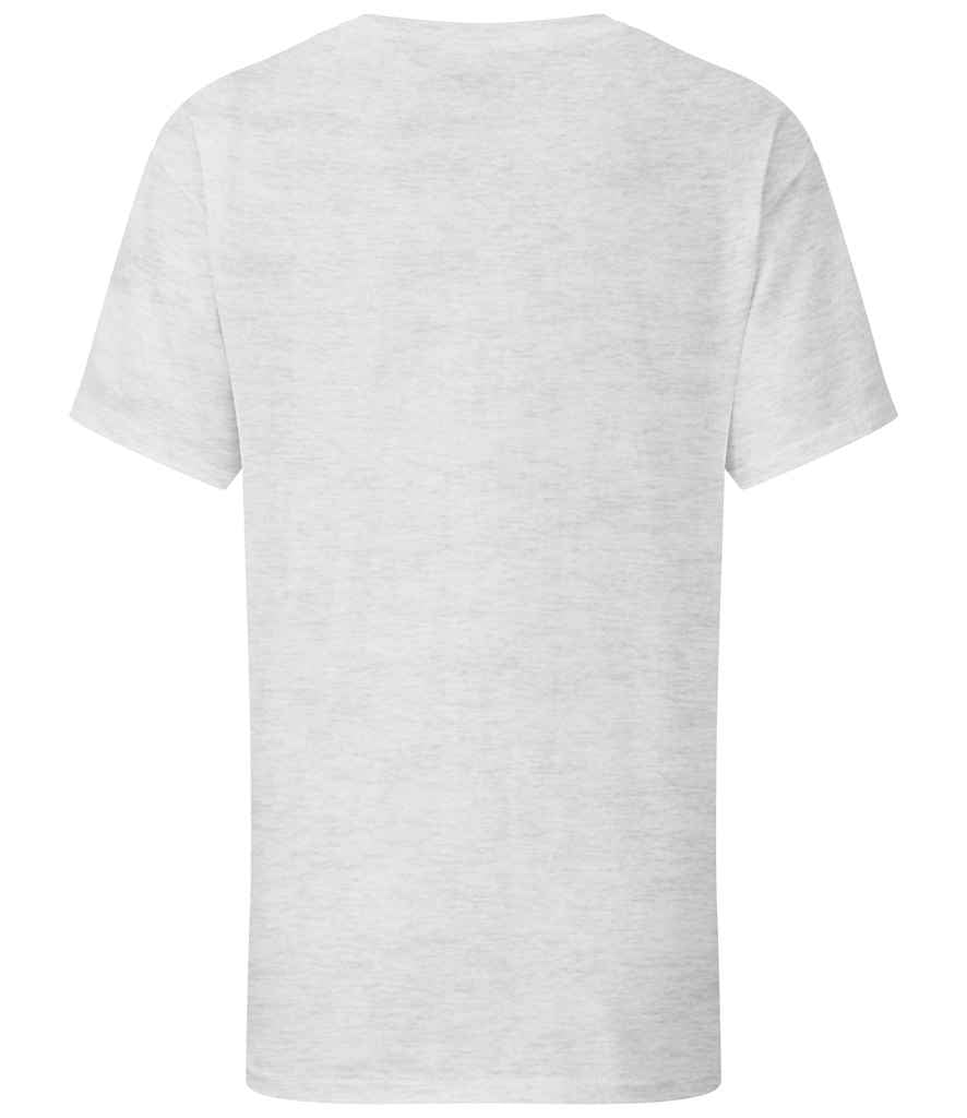 Fruit of the Loom SS620B Heather Grey Back - Ready to be Embroidered and Printed by Custard Workwear - Cheap Personalised and Customised Workwear in Nottinghamshire, Derbyshire and Leicestershire