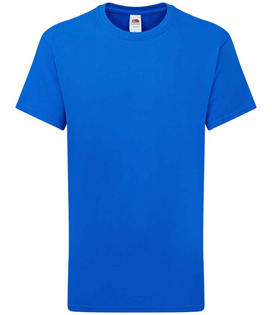 Fruit of the Loom SS620B Royal Blue Front - Ready to be Embroidered and Printed by Custard Workwear - Cheap Personalised and Customised Workwear in Nottinghamshire, Derbyshire and Leicestershire