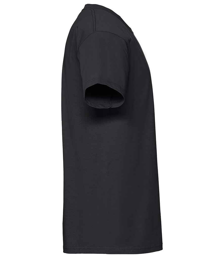 Fruit of the Loom SS620 Black Right - Ready to be Embroidered and Printed by Custard Workwear - Cheap Personalised and Customised Workwear in Nottinghamshire, Derbyshire and Leicestershire