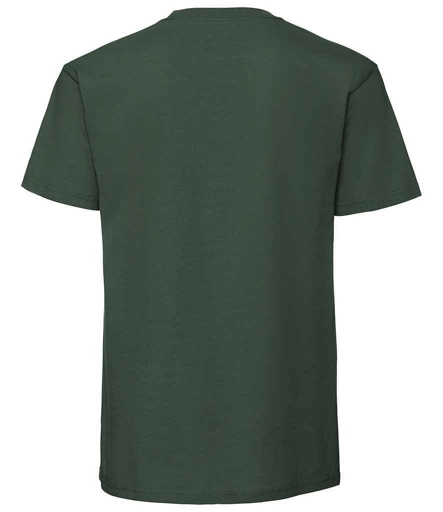Fruit of the Loom SS620 Bottle Green Back - Ready to be Embroidered and Printed by Custard Workwear - Cheap Personalised and Customised Workwear in Nottinghamshire, Derbyshire and Leicestershire