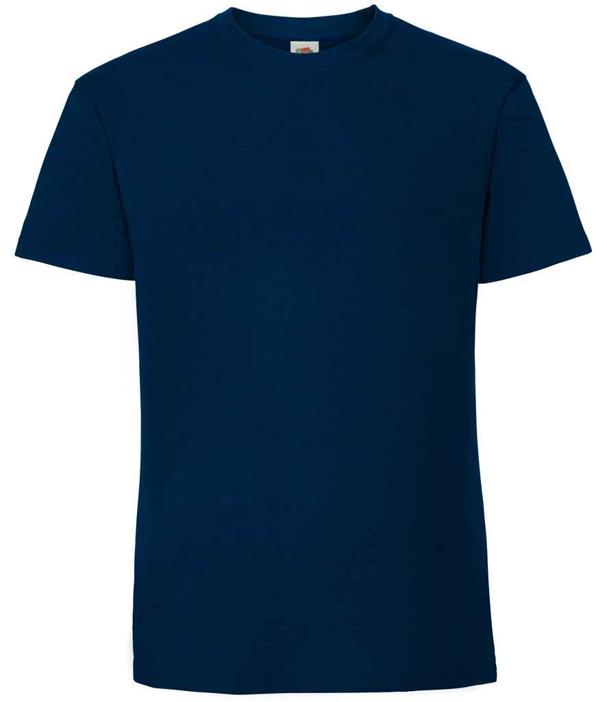 Fruit of the Loom SS620 Mountain Blue Front - Ready to be Embroidered and Printed by Custard Workwear - Cheap Personalised and Customised Workwear in Nottinghamshire, Derbyshire and Leicestershire