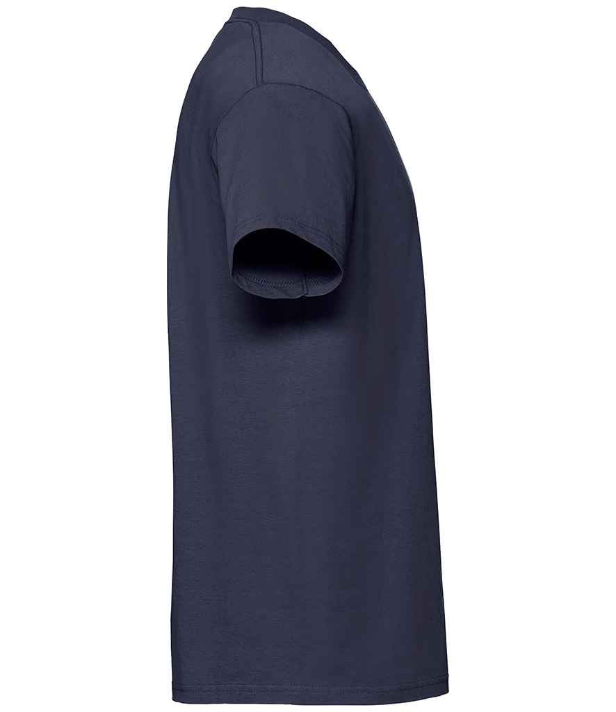 Fruit of the Loom SS620 Navy Right - Ready to be Embroidered and Printed by Custard Workwear - Cheap Personalised and Customised Workwear in Nottinghamshire, Derbyshire and Leicestershire