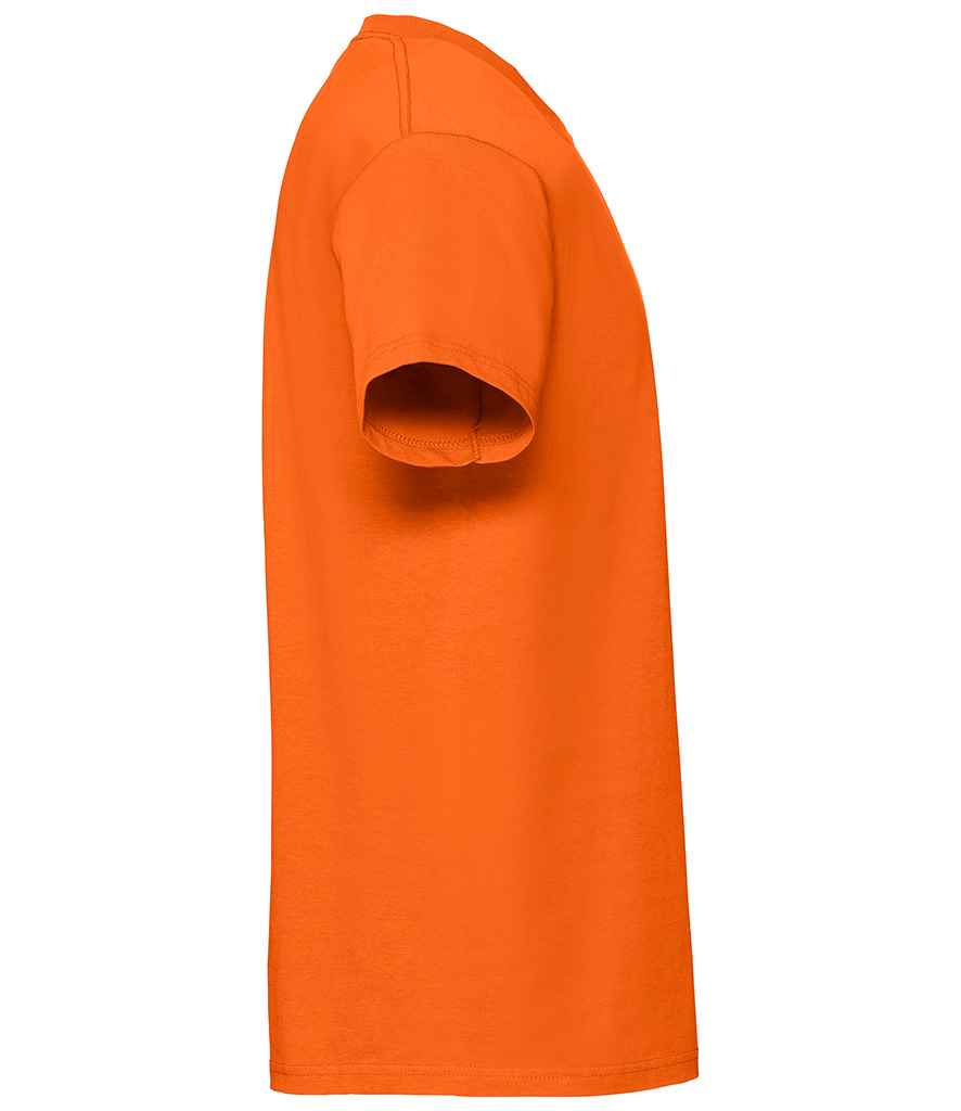 Fruit of the Loom SS620 Orange Right - Ready to be Embroidered and Printed by Custard Workwear - Cheap Personalised and Customised Workwear in Nottinghamshire, Derbyshire and Leicestershire